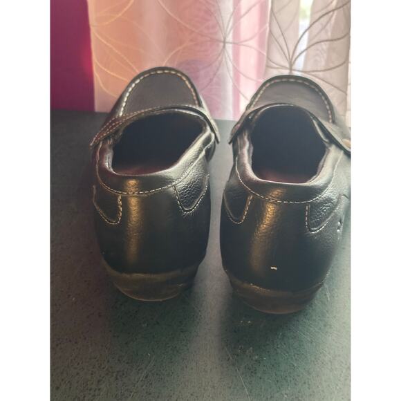 Womans Skechers Sz 8 Career Black Memory Foam Slip on Loafers Relaxed Fit - Picture 4 of 6